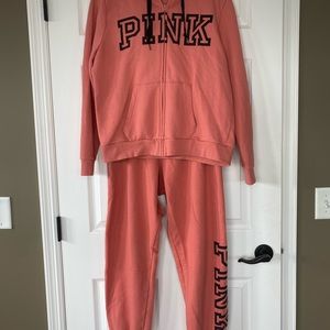 EVERYDAY PINK LOUNGE SKINNY JOGGER SET (XL)